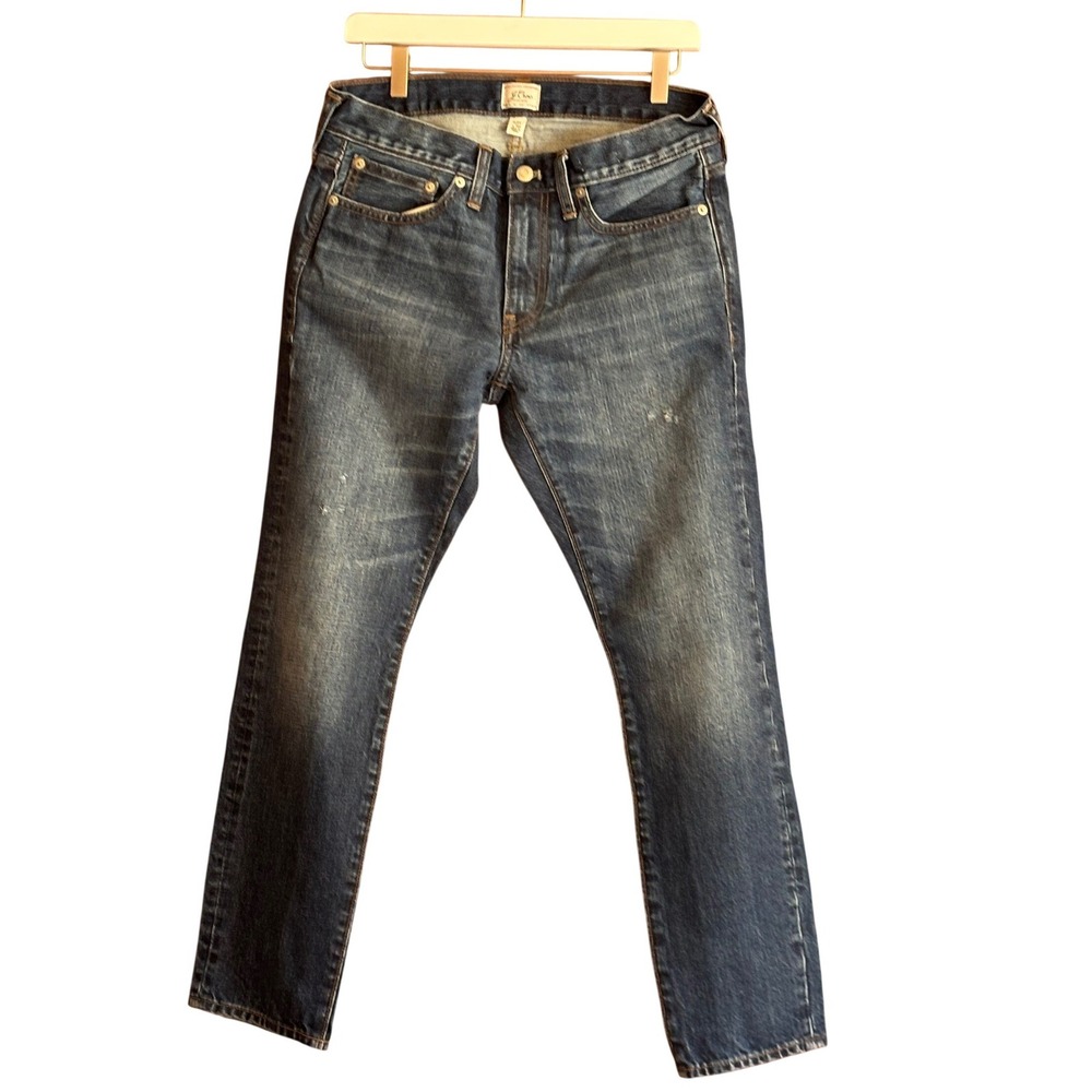 J.Crew 484 Slim Fit Jeans Distressed Front Faded Medium Wash 100% cotton